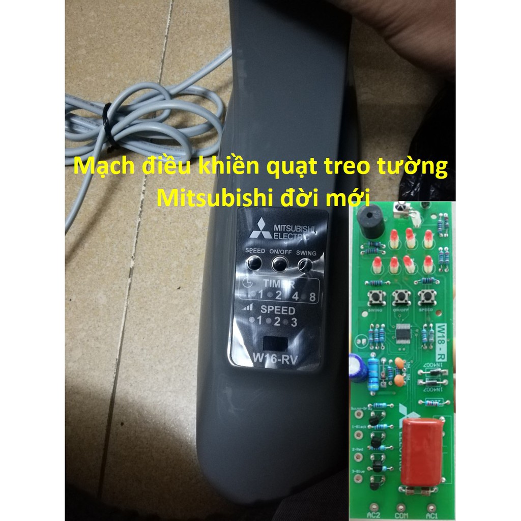 Mạch điều khiển quạt treo tường Mitsubishi đời mới