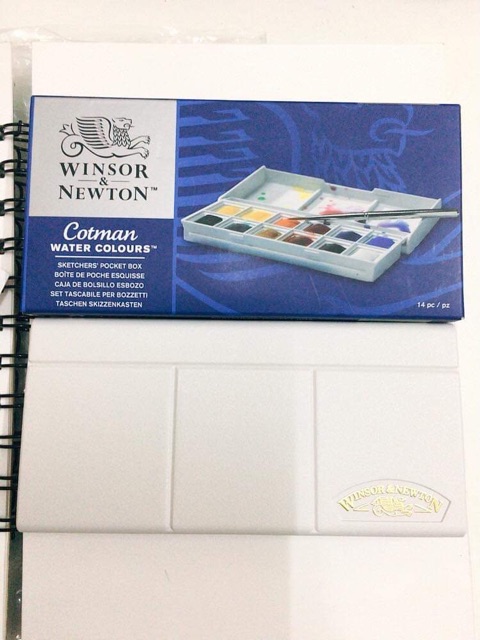 SET MÀU NƯỚC WINSOR NEWTON COTMAN/ ART CREATION 12 MÀU [tặng kèm hộp đựng pallete]