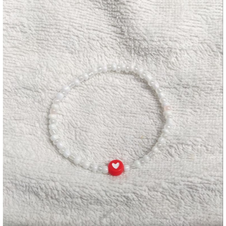 Vòng tay hạt cườm handmade mặt cười nhiều màu xinh xắn