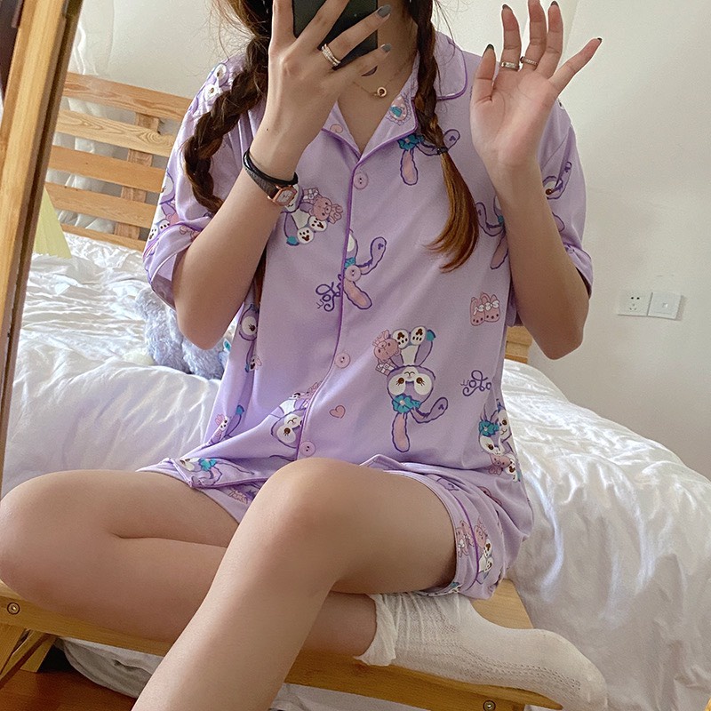 [Mã SKAMFS185M giảm 10% đơn 100K] Đồ bộ mặc nhà pijama quần áo ngủ mùa hè cộc tay nữ chất lụa satin mát Lucy Store