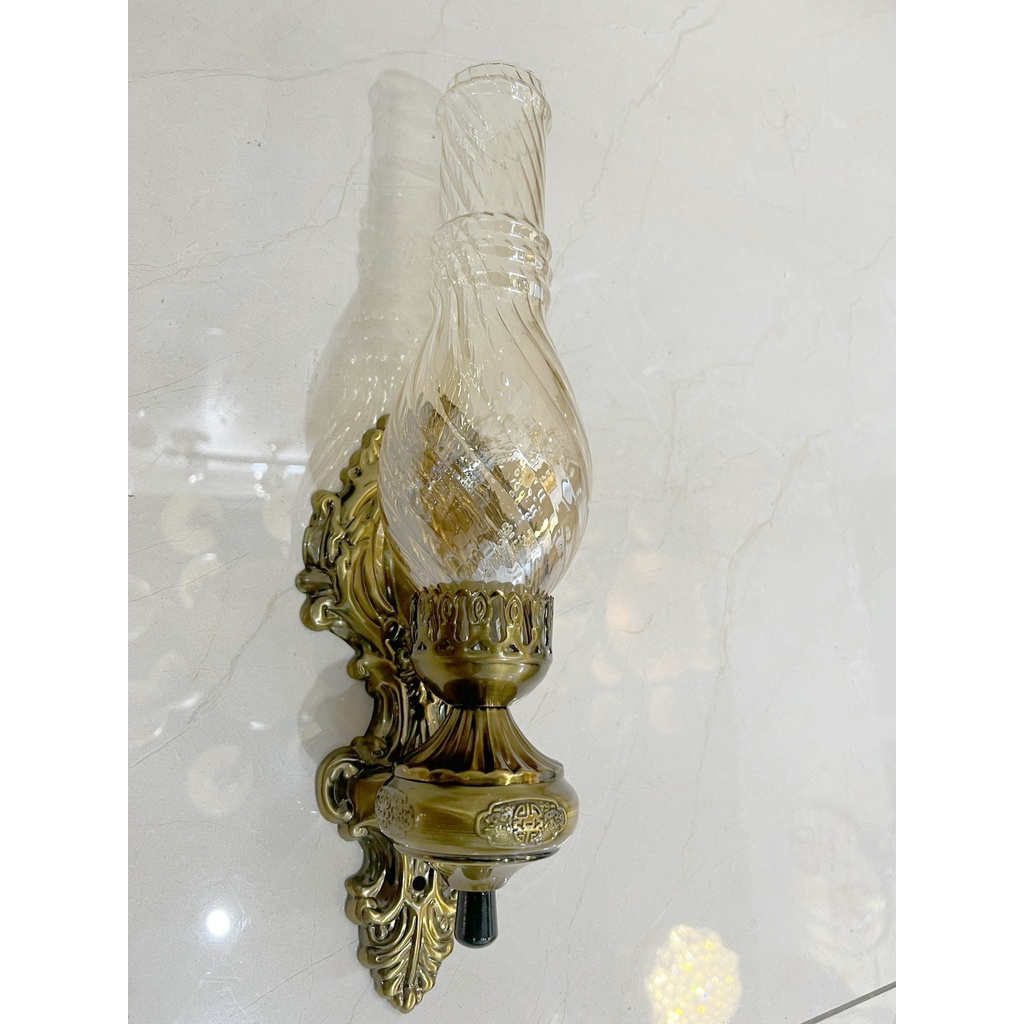 Đèn Tường Trang Trí Hình Đèn Dầu Trang trí nội thất, phòng thờ MÃ 6605 cổ điển sang trọng