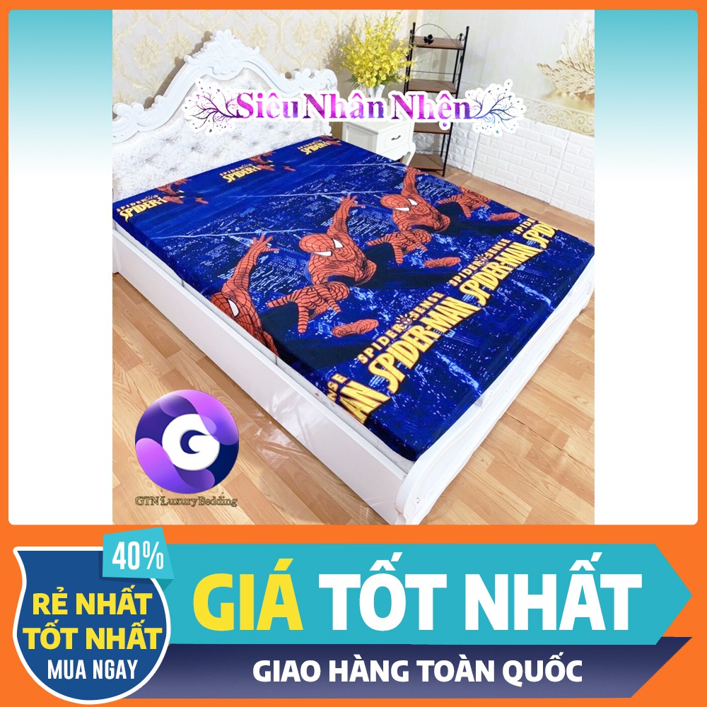 Chăn Ga Vỏ Gối Siêu Nhân Nhện 5 Món 1M6