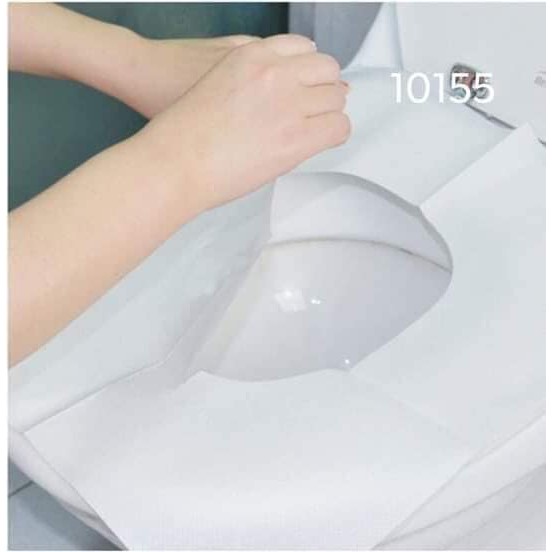 50 tờ Giấy lót Bồn cầu Toilet KHÔNG THẤM NƯỚC dùng 1 lần vệ sinh