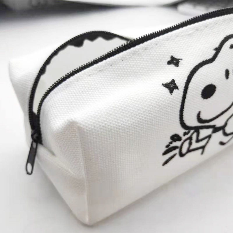 Túi Đựng Bút Bằng Vải Canvas In Hình Snoopy Xinh Xắn