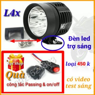 Đèn Led trợ sáng L4x loại 450k có video so sánh với loại 350k