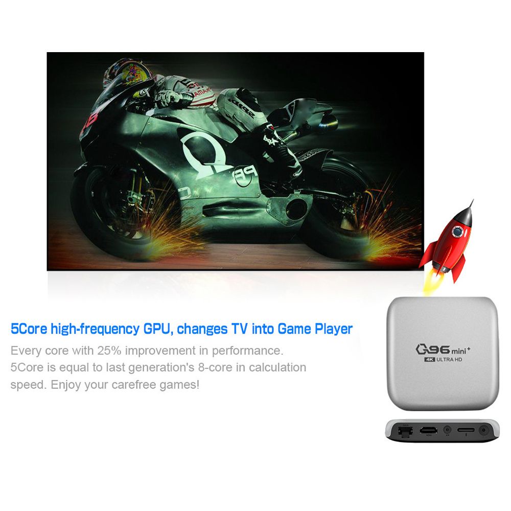 Bộ TV box Bebettform Q96 mibi plus 2022 android 10.1 4K H.265 media player 8GB 128GB 2.4G wifi amlogic S905L quad core