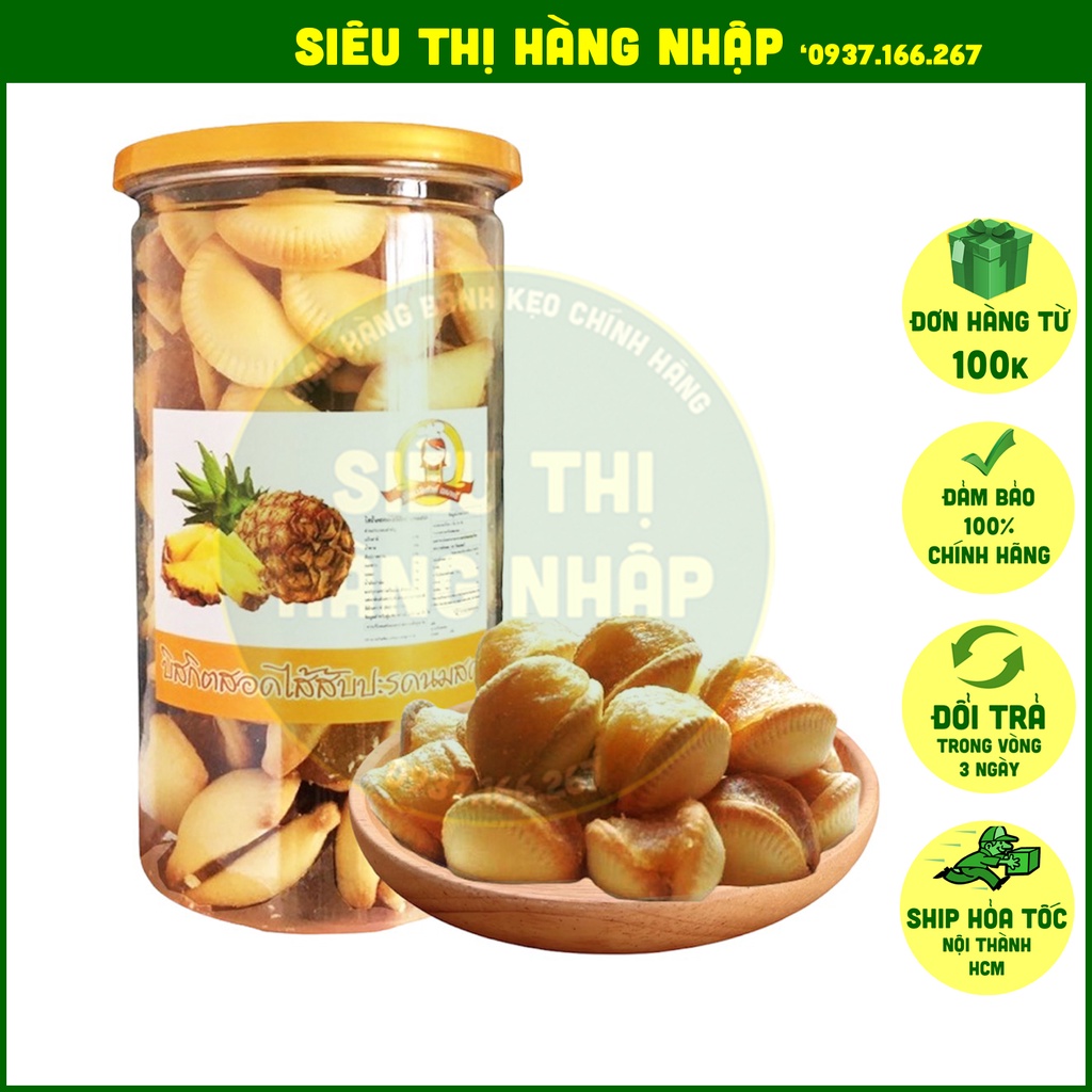 [HÀNG CHUẨN THÁI] Bánh sò khóm/ dứa Thái Lan