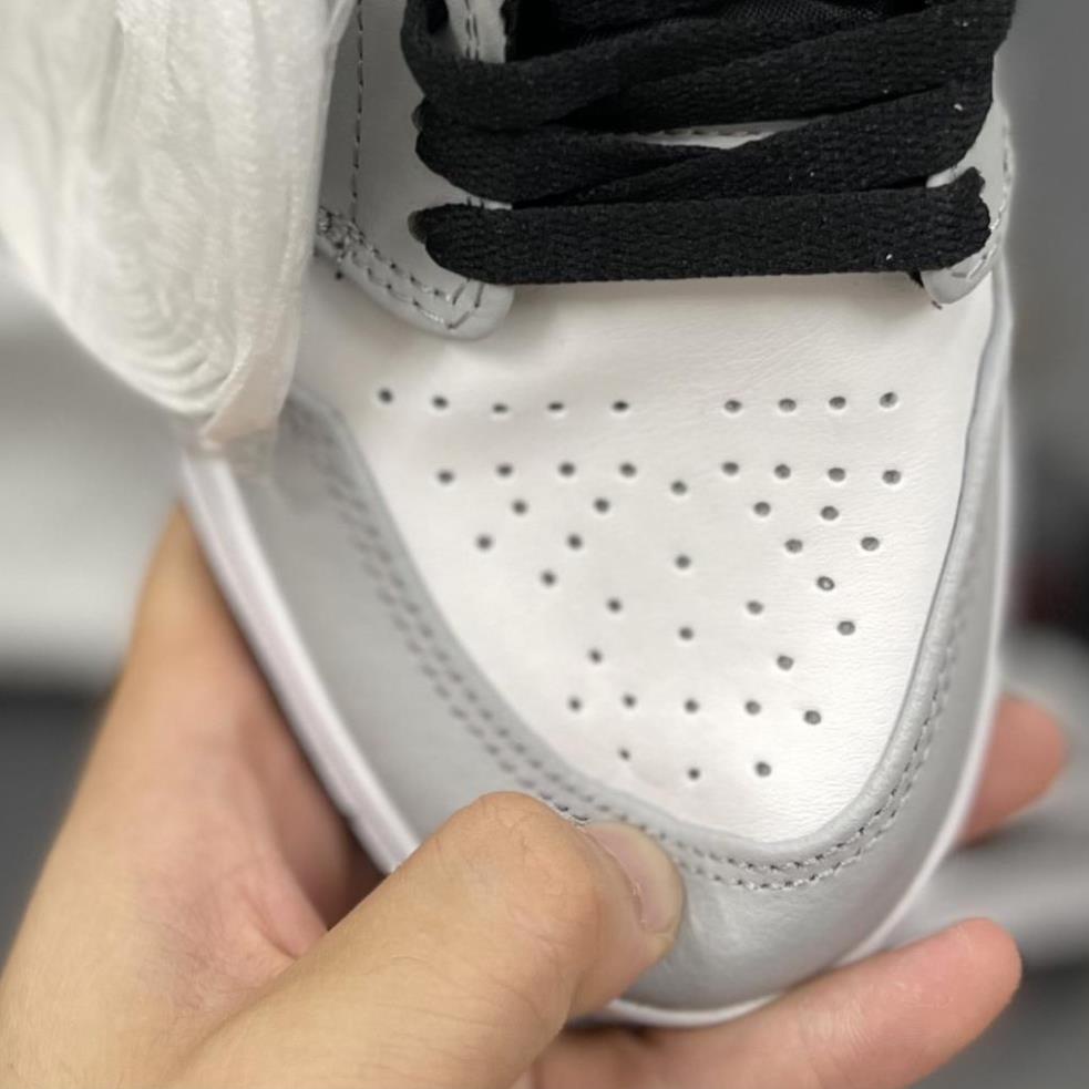 BIG SALE Giày Sneaker Jordan Xám Logo Đỏ Low Giày Thể Thao Nam Nữ Thấp Cổ Full Phụ Kiện | BigBuy360 - bigbuy360.vn