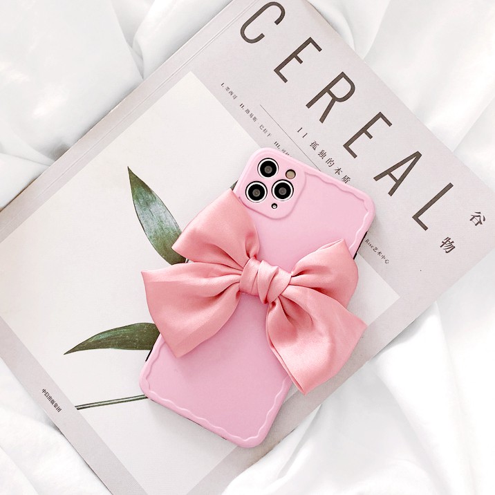 Ốp lưng iphone Gắn nơ 5/5s/6/6plus/6s/6splus/7/7plus/8/8plus/x/xr/xs/11/12/pro/max/plus/promax | BigBuy360 - bigbuy360.vn