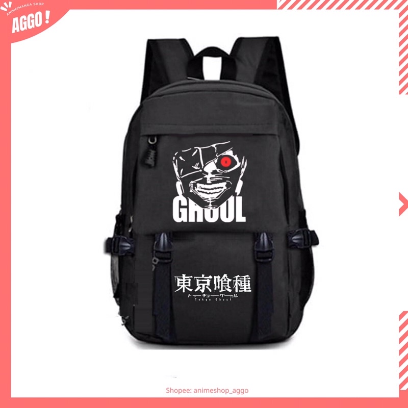 Balo Đi Học Anime Tokyo Ghoul - Kaneki Ken Mẫu Mới Chất Đẹp Loại 1