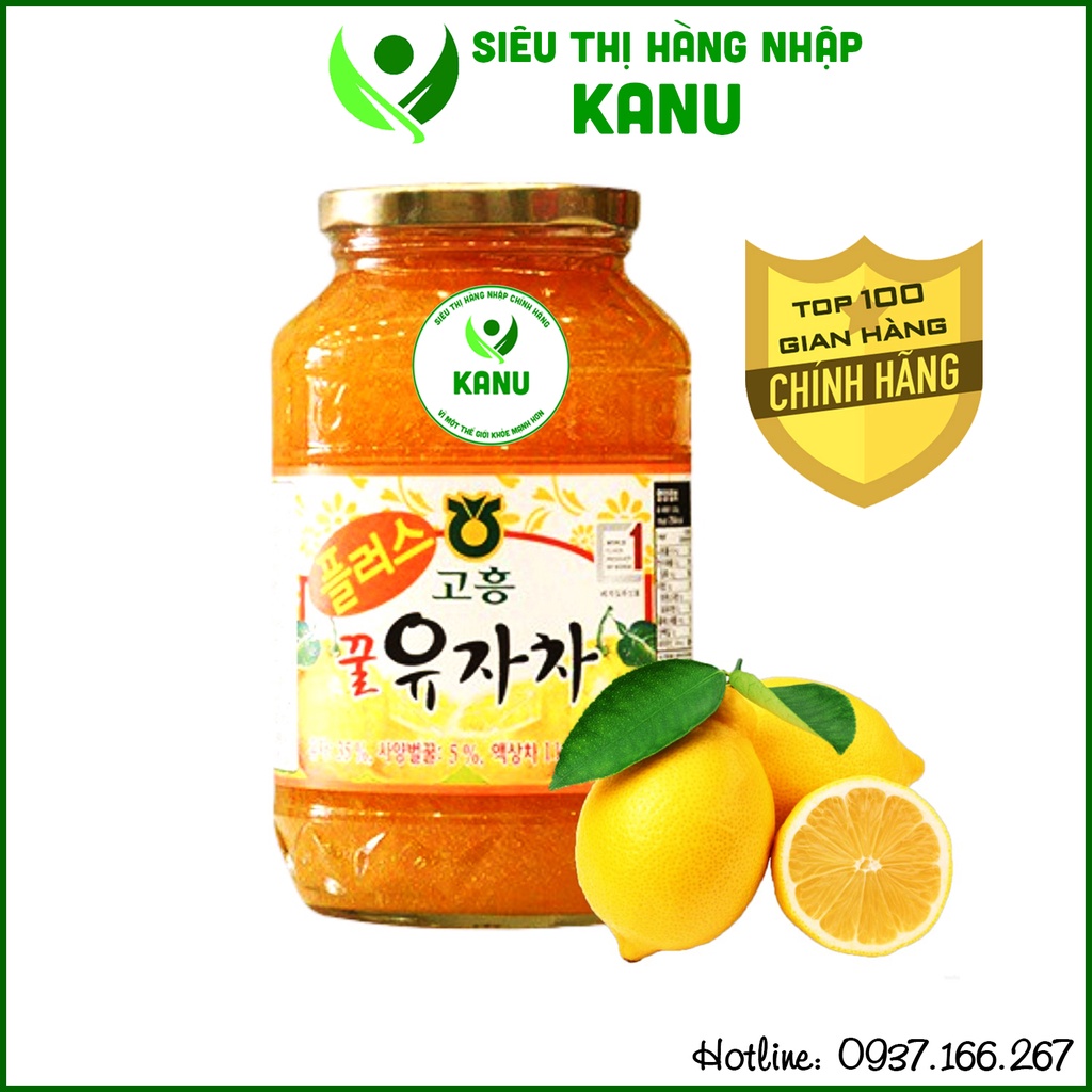 Mật ong chanh vàng Hàn Quốc hũ 1Kg