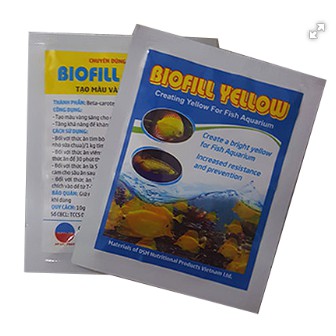 Bột trộn tăng màu vàng cho cá cảnh Hồng két vàng biofill yellow