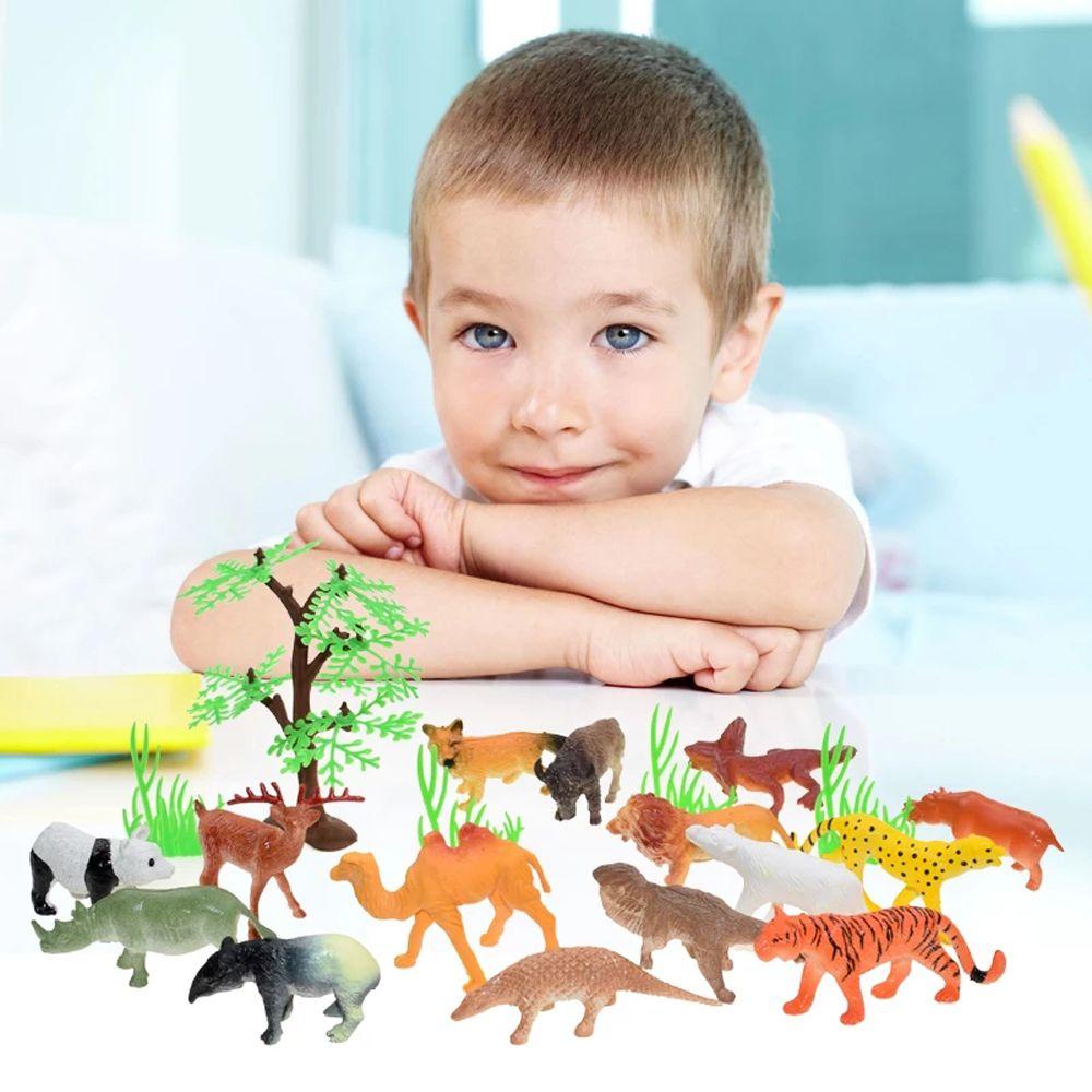 Set 53 Mô Hình Động Vật Hoạt Hình Mini Cho Bé