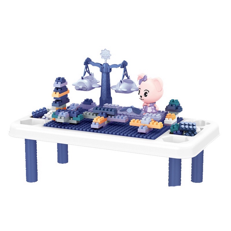 Bàn Xếp Hình Lego Đa Năng Có Khay Để Đồ Tiện Lợi Cho Bé (1419BLG)