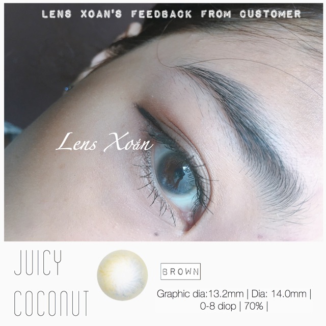 Áp tròng JUICY COCONUT BROWN