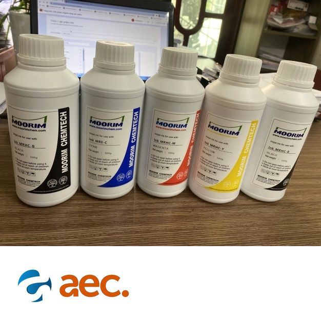 Bộ 5 bình mực in phun Moorim Hàn Quốc chai 100ml  dành cho máy in Canon