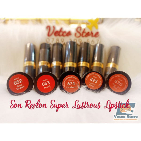 SON THỎI REVLON SUPER LUSTROUS LIPSTICK MATTE