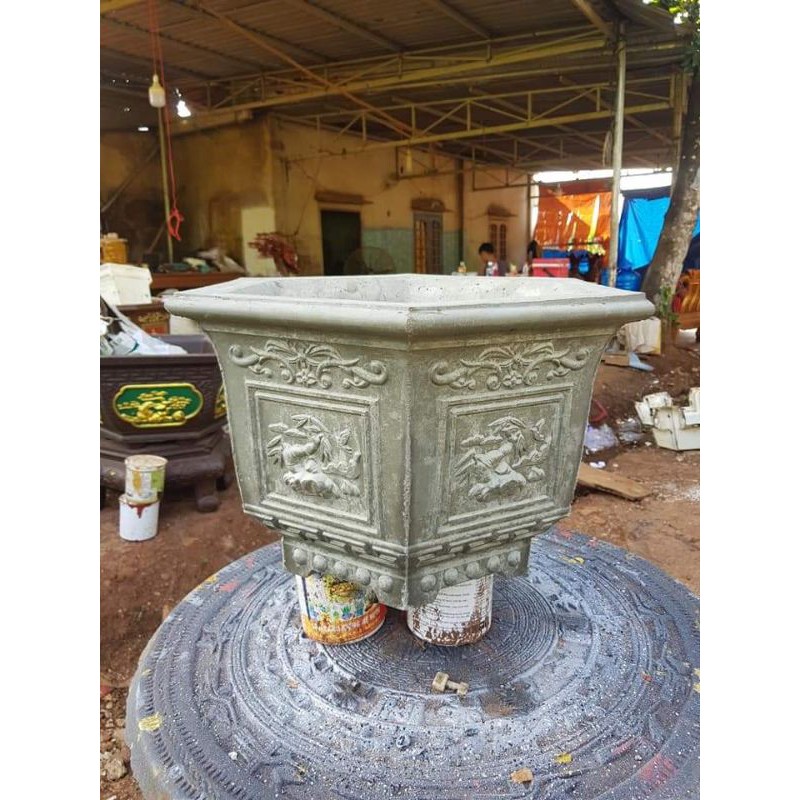 Khuôn đúc chậu cảnh lục giác 45 cao 35