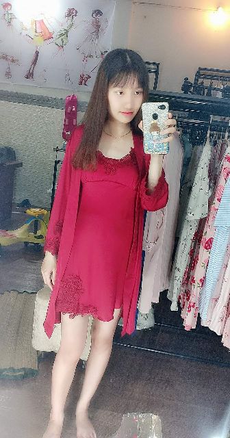 (Sẵn) BỘ NGỦ LỤA SEXY 4 CHI TIẾT KÈM VIDEO & ẢNH THẬT | BigBuy360 - bigbuy360.vn