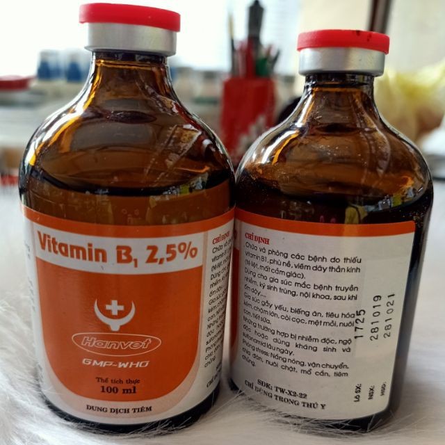 Vitamin B1 Hanvet  chỉ dùng trong thú y