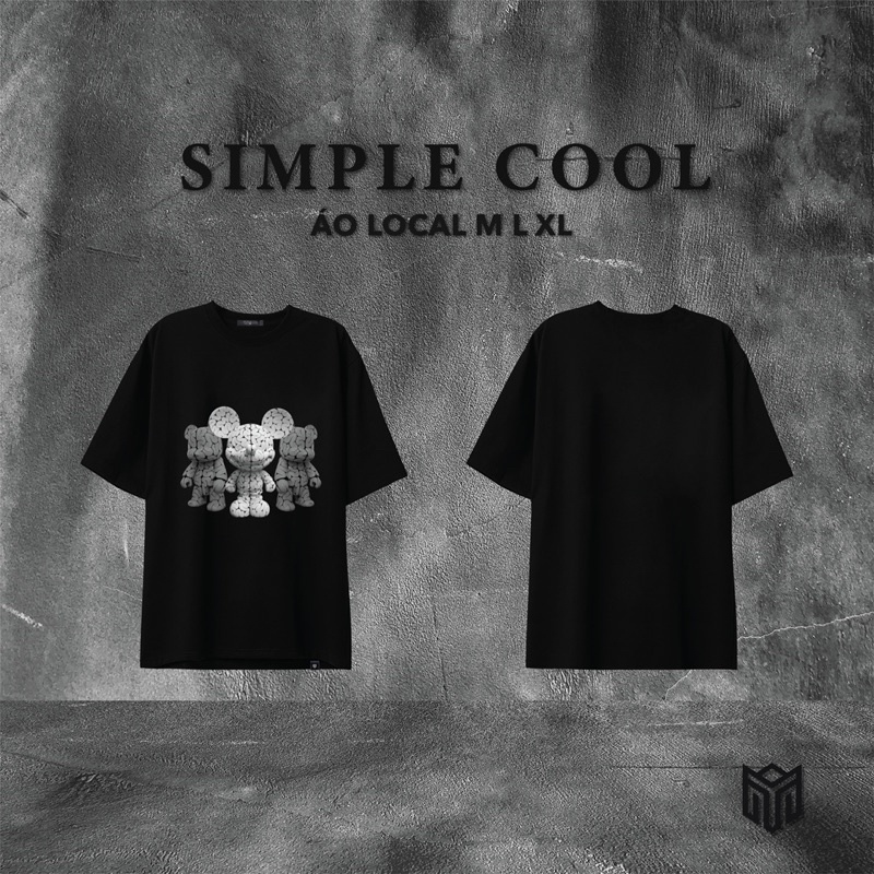 Áo thun Simple Cool Unsex From Local bran Size M L XL ( có ảnh video thật )