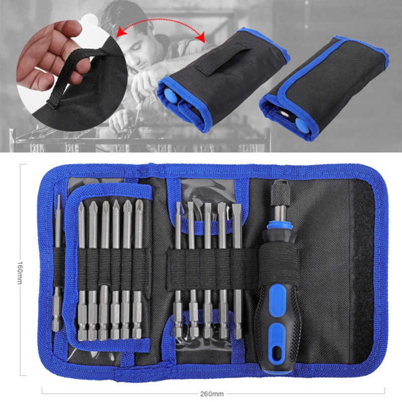 Bộ Tuốc Nơ Vít Thép Cr-V Đầu Phẳng / Chữ Thập / Hex / Torx Bit