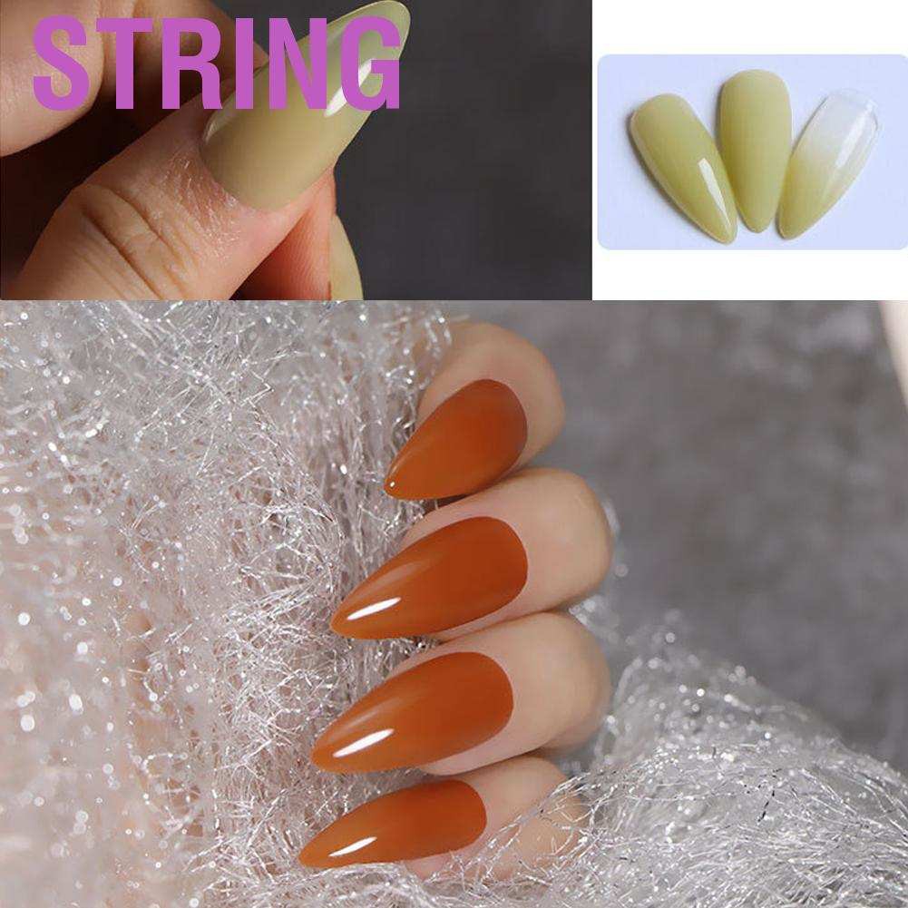 (Hàng Mới Về) Set 6 Lọ Gel Sơn Móng Tay Hiệu Ứng Xuyên Thấu Với Hiệu Ứng Ánh Sáng Phù Hợp Nhiều Mùa