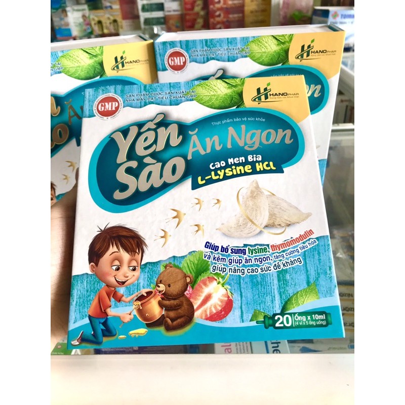 YẾN SÀO ĂN NGON CAO MEN BIA L- LYSINE HCL  - TRẺ ĂN NGON, TĂNG SỨC ĐỀ KHÁNG