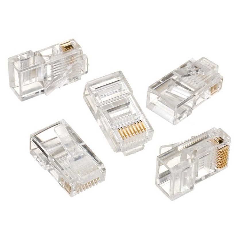 Bộ 10 Hạt Mạng RJ45 Chân Đồng Chuẩn 1000/100 MBS -DC995 | BigBuy360 - bigbuy360.vn