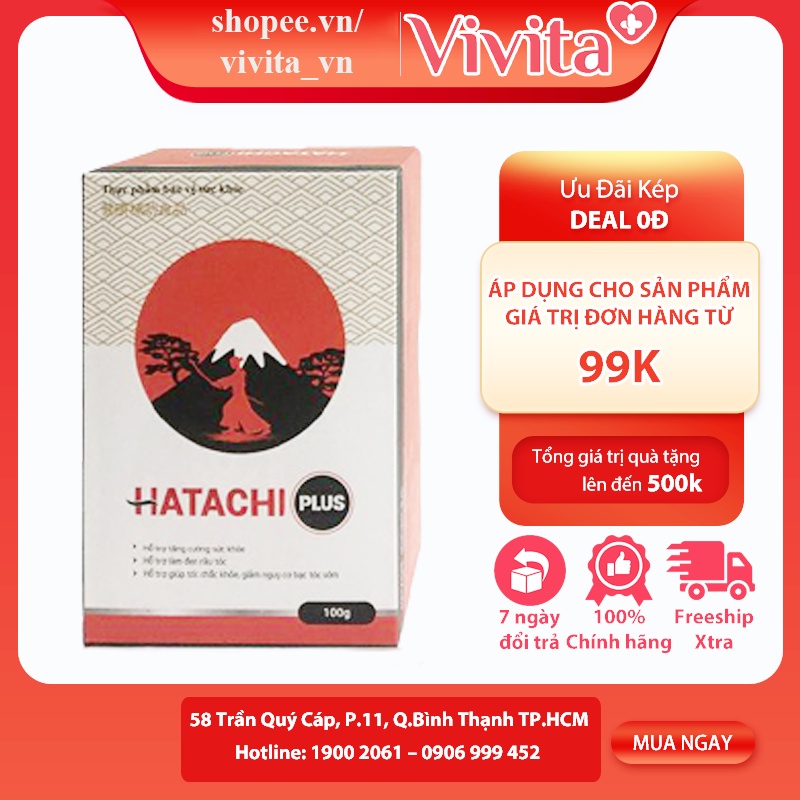 HATACHI Plus - Giúp giảm nguy cơ bạc tóc sớm
