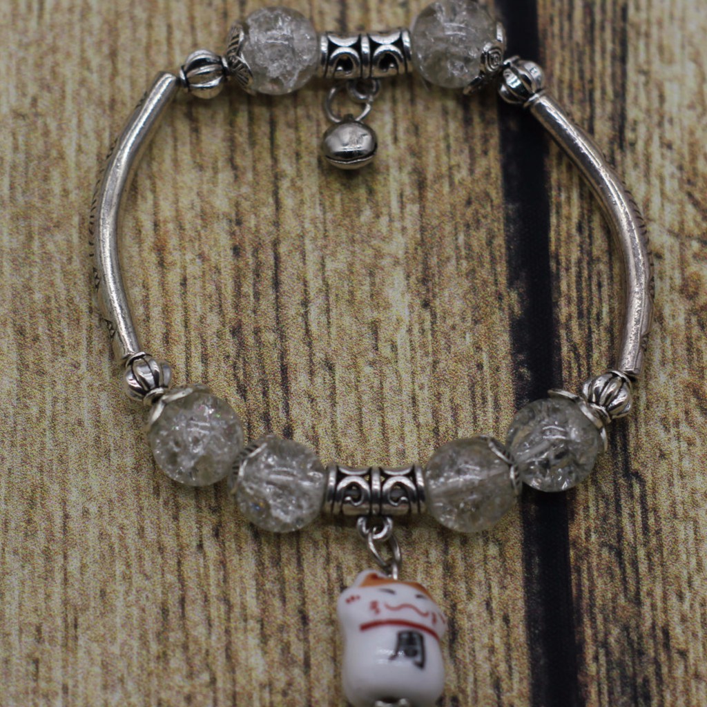 VT90 Vòng tay thanh xỏ hoa văn 5 cái/lốc