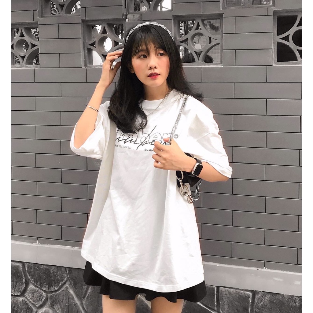 ÁO THUN DOUBLE IMBER/WHITE