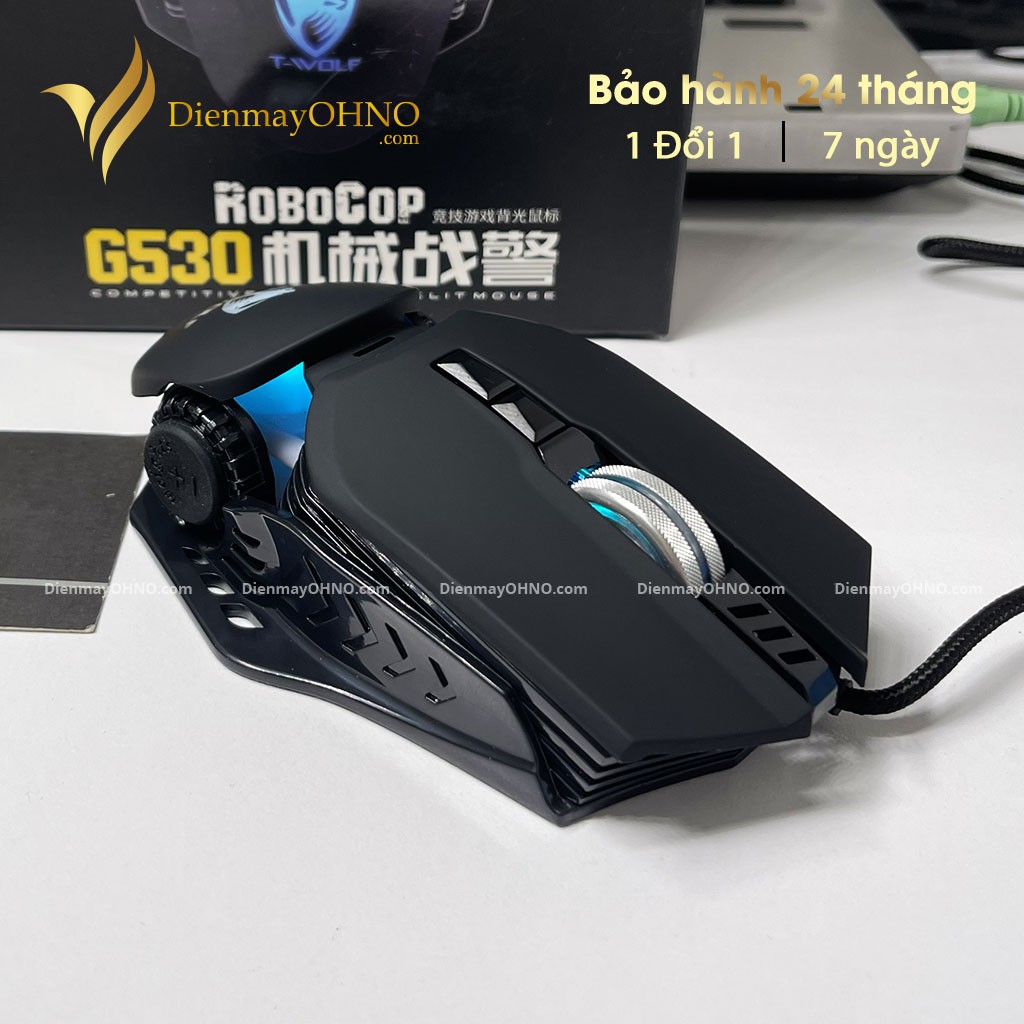 Chuột Chơi Game T-WOLF G530 Chuột Gaming Máy Tính Bàn Laptop Có Dây Chính Hãng - Điện Máy OHNO