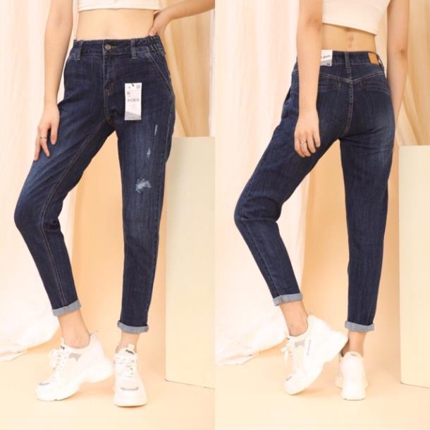 Quần bò nữ , quần Jean nữ VNXK nửa chun nửa cạp ! ,
