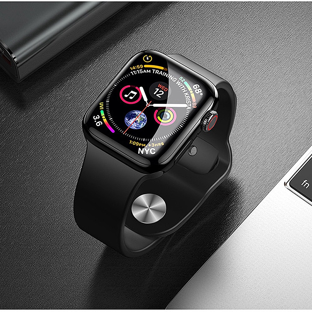 ☄ﺴTấm film dán bảo vệ màn đồng hồ thông minh iWatch Series 1/2/3/4/5 kích thước 40 44 38 42mm