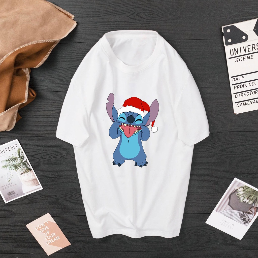 Áo thun tay ngắn dán hình stitch cute vừa mới ra mắt - o291