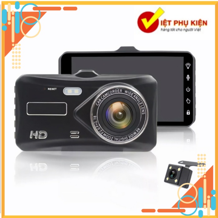 CAMERA HÀNH TRÌNH Ô TÔ A6 PLUS NGUỒN TẨU 12V - TẶNG KÈM THẺ NHỚ  32GB MICRO SD - VietphukienHN