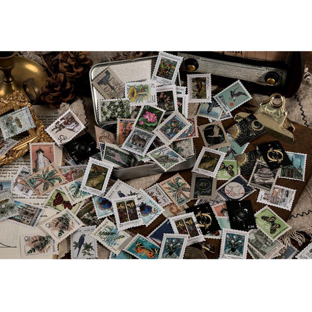 LAKAMIER Bộ 46 Hình Dán Trang Trí Nhật Ký Series 2