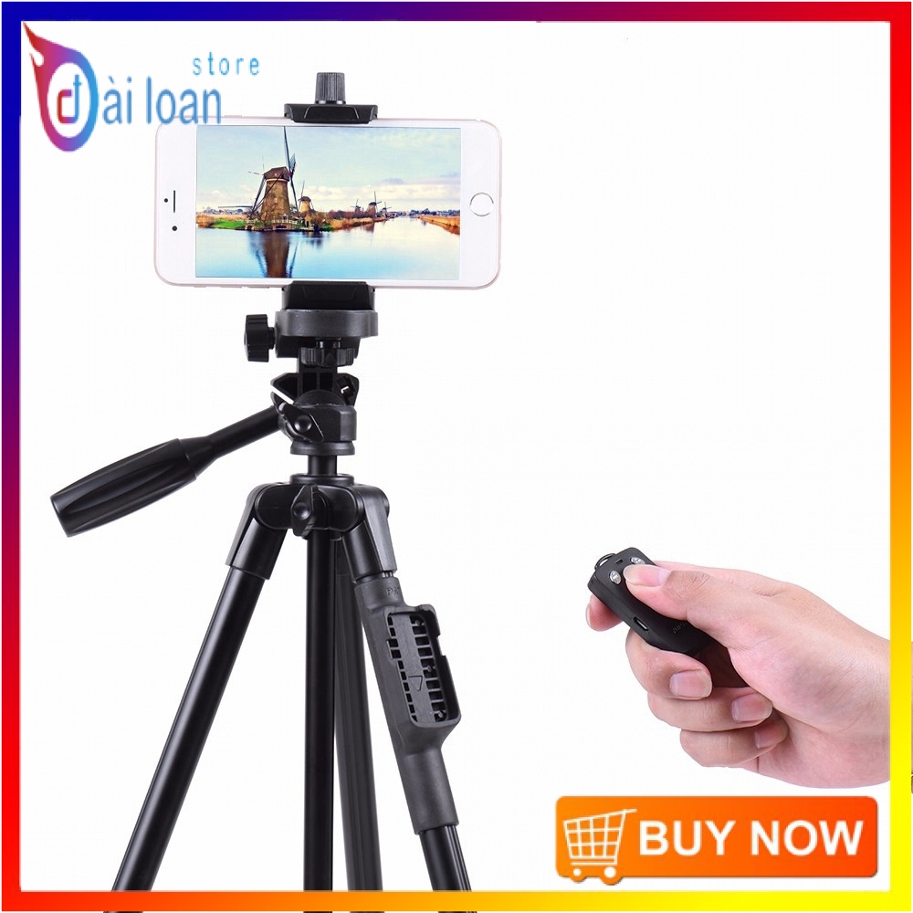 [Chân chụp ảnh] Chân đế Tripod Bluetooth cho điện thoại và máy ảnh TTX - 6218 (Kèm túi đựng và remote bluetooth) | BigBuy360 - bigbuy360.vn