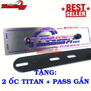 bảng tên Titan các dòng xe hiện tại  tặng pass + 2 ốc Titan 5 ly gắn bảng( hình thực tế ) (sirius, winner, exciter v v )