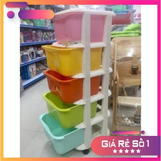 TỦ NHỰA ĐA SẮC 5 TẦNG VIỆT NHẬT