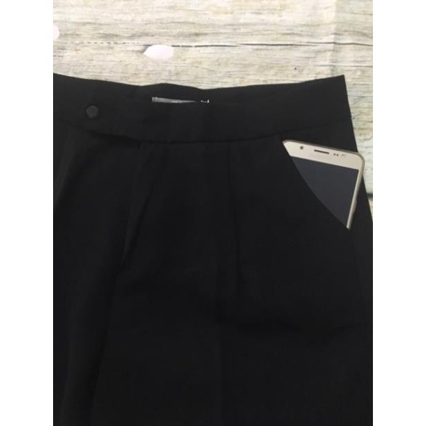 [XẢ KHO] Quần Baggy Công Sở Khuy Lệch Vải Tuyết Mưa Dày Đẹp | BigBuy360 - bigbuy360.vn