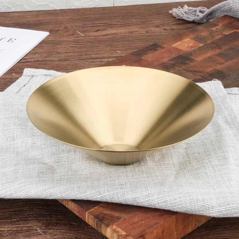 Bát, Tô đựng Salad, Mỳ ý, Đồ Âu, Á, Inox SUS 304 cao cấp không ăn mòn | Tô loe Decor chuyên dụng Nhà hàng, Khách sạn