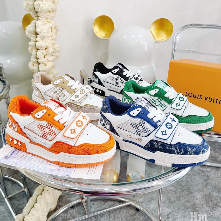 Giày louis vuitton siêu cấp nam nữ . Giày Lv sneaker kèm box full bill thẻ