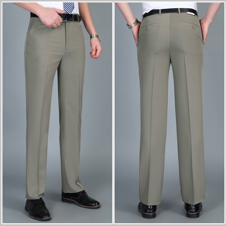 PIERRE CARDIN Quần Tây Vải Lụa Mỏng Ống Suông Rộng Thời Trang Mùa Hè Cho Nam Trung Niên | BigBuy360 - bigbuy360.vn