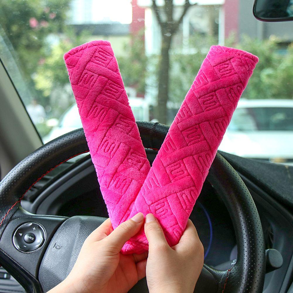 MAG Bộ 2 Vỏ Bọc Dây Đai An Toàn Bằng Vải Lông Không Trượt Thoải Mái