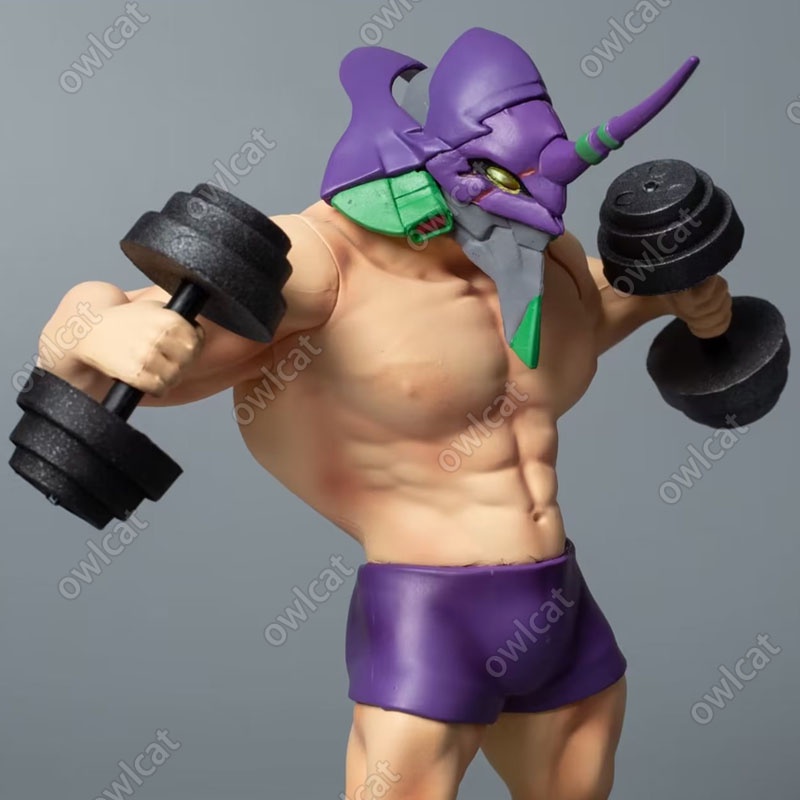 Mô Hình Nhân Vật Shinji's EVA Unit-01 TEST TYPE  18cm Big Size Neon Genesis Muscle Evangelion-01 Shinji Ikari Anime Series Funny Type Figure Packed in Box EVA-01 Model Ready Stock