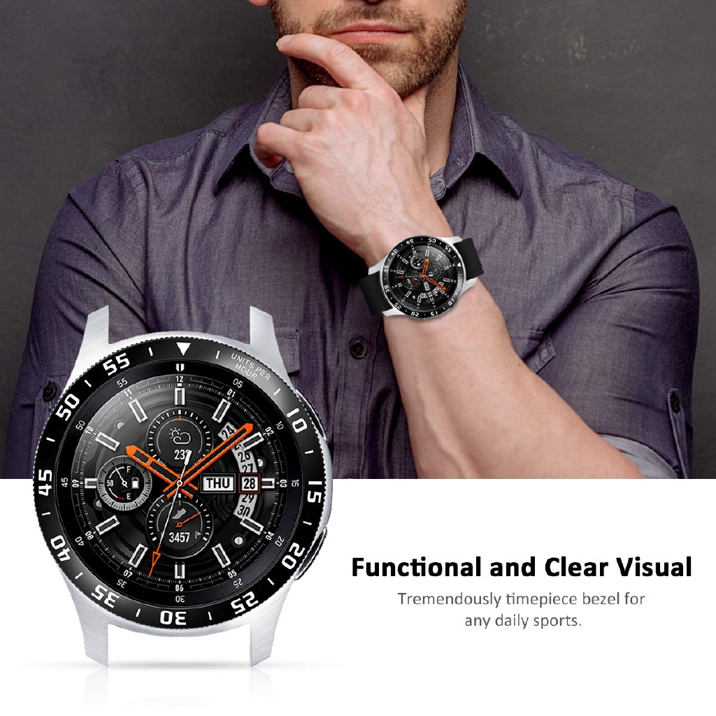Vòng bezel trang trí cho đồng hồ đeo tay Samsung Galaxy Gear 42mm 46mm S3 Galaxy 4 46mm 42mm