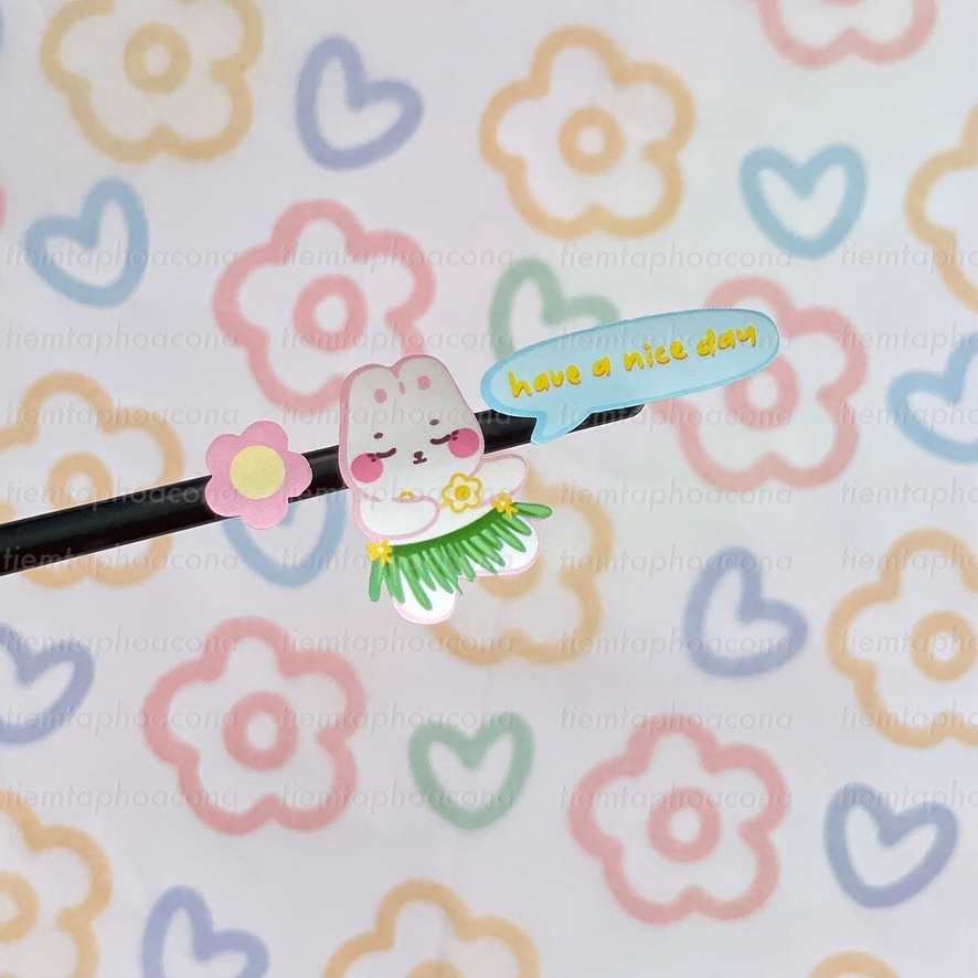 Bunny Bunny Vinyl Sticker sheet - Sticker/ hình dán trang trí cute chống nước - tiemtaphoacona