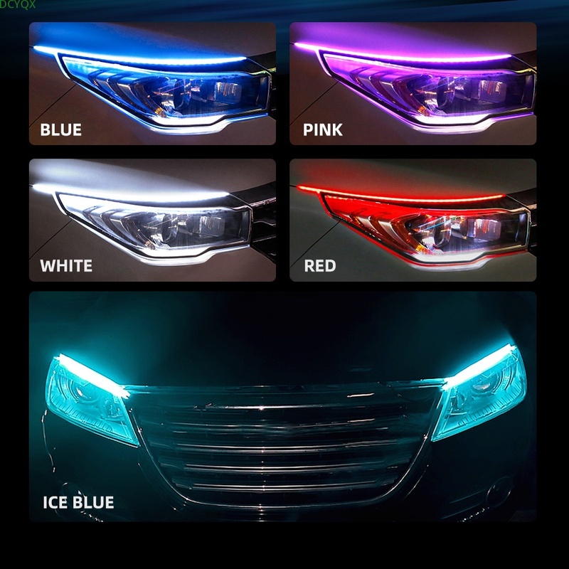 Bộ 2 Dải Đèn led drl Nhiều Màu Sắc Chống Thấm Nước Chuyên Dụng Cho Xe Hơi